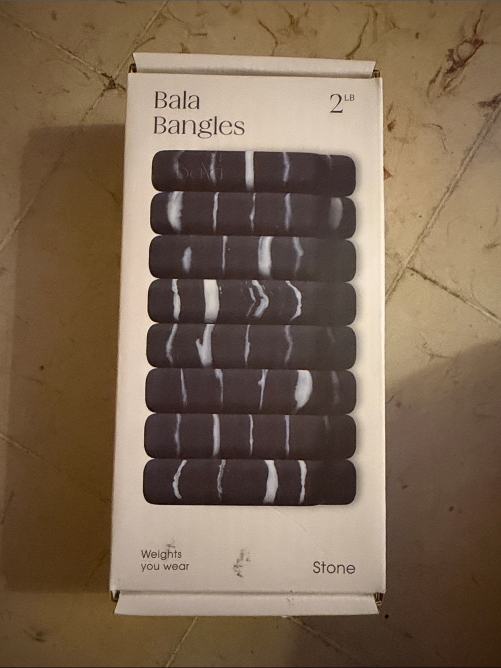 Bala Bangles -   Stone (Charcoal Gray/White) 2LB Weights